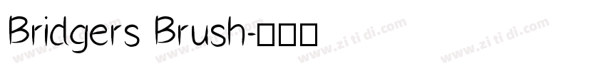 Bridgers Brush字体转换